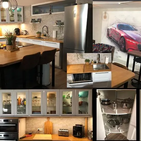 Stylisches Maybach Mit Terrasse Fuer 5 Personen, 5 Betten, Grosse Kochinsel, Homeoffice Mit 250mbit Wlan Apartment *